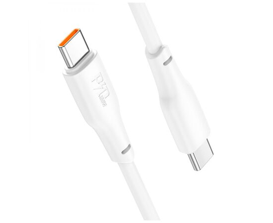 Дата кабель USB-C to USB-C 2.0m 100W TPE X93 white HOCO (6931474790729), изображение 6 Дата кабель USB-C to USB-C 2.0m 100W TPE X93 white HOCO (6931474790729), изображение 6