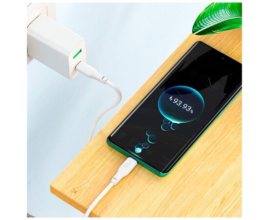 Дата кабель USB-C to USB-C 2.0m 100W TPE X93 white HOCO (6931474790729), изображение 8 Дата кабель USB-C to USB-C 2.0m 100W TPE X93 white HOCO (6931474790729), изображение 8