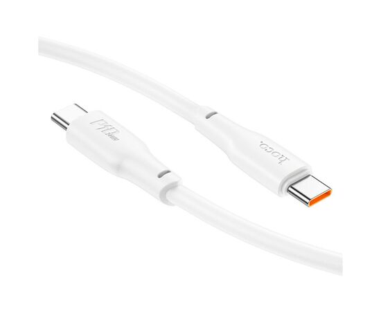 Дата кабель USB-C to USB-C 1.0m 240W TPE X93 white HOCO (6931474790736), изображение 4 Дата кабель USB-C to USB-C 1.0m 240W TPE X93 white HOCO (6931474790736), изображение 4