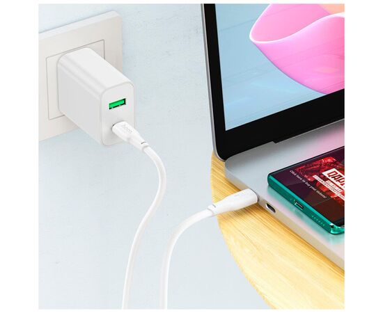 Дата кабель USB-C to USB-C 1.0m 240W TPE X93 white HOCO (6931474790736), изображение 9 Дата кабель USB-C to USB-C 1.0m 240W TPE X93 white HOCO (6931474790736), изображение 9