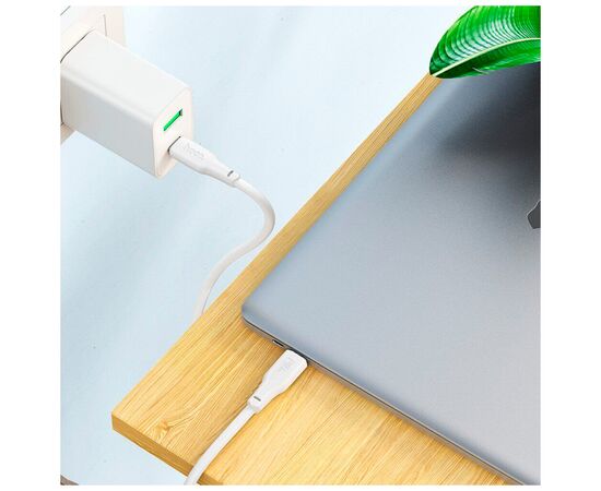 Дата кабель USB-C to USB-C 2.0m 240W TPE X93 white HOCO (6931474790743), изображение 8 Дата кабель USB-C to USB-C 2.0m 240W TPE X93 white HOCO (6931474790743), изображение 8