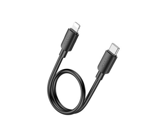 Дата кабель USB-C to Lightning 0.25m Hyper PD X96 black HOCO (6942007609364), изображение 2 Дата кабель USB-C to Lightning 0.25m Hyper PD X96 black HOCO (6942007609364), изображение 2