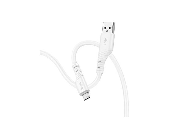 Дата кабель USB 2.0 AM to Micro 5P 1.0m Crystal color silicone X97 white HOCO (6931474799838), изображение 3 Дата кабель USB 2.0 AM to Micro 5P 1.0m Crystal color silicone X97 white HOCO (6931474799838), изображение 3