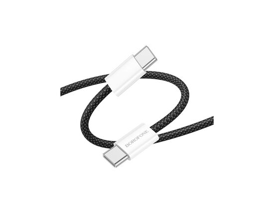 Дата кабель USB-C to USB-C 1.0m 60W Original BX103 black BOROFONE (6941991109485), изображение 2 Дата кабель USB-C to USB-C 1.0m 60W Original BX103 black BOROFONE (6941991109485), изображение 2