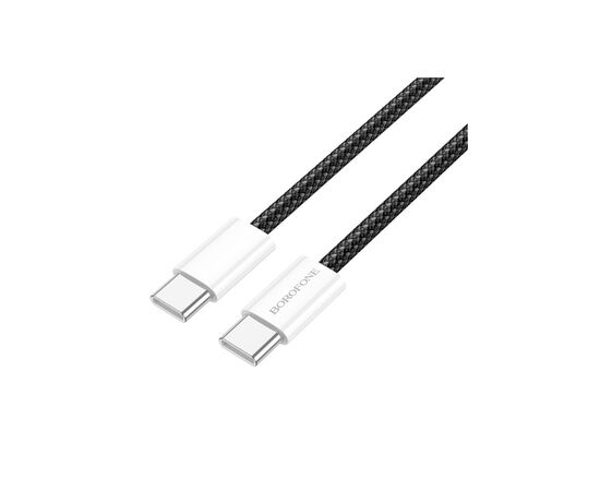 Дата кабель USB-C to USB-C 1.0m 60W Original BX103 black BOROFONE (6941991109485) Дата кабель USB-C to USB-C 1.0m 60W Original BX103 black BOROFONE (6941991109485)