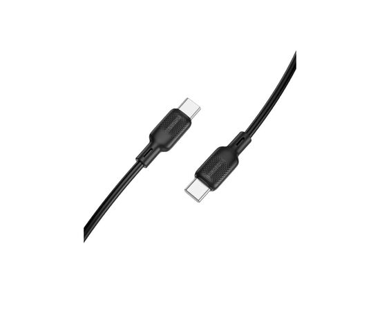 Дата кабель USB-C to USB-C 2.0m 60W Lenny silicone BX113 black BOROFONE (6941991115516), изображение 5 Дата кабель USB-C to USB-C 2.0m 60W Lenny silicone BX113 black BOROFONE (6941991115516), изображение 5