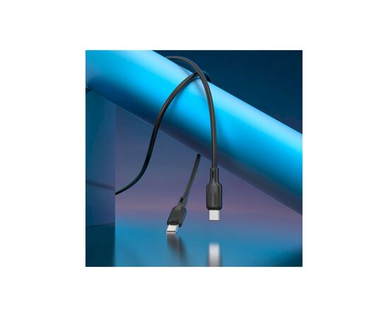 Дата кабель USB-C to USB-C 2.0m 60W Lenny silicone BX113 black BOROFONE (6941991115516), изображение 8 Дата кабель USB-C to USB-C 2.0m 60W Lenny silicone BX113 black BOROFONE (6941991115516), изображение 8