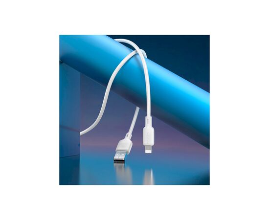 Дата кабель USB 2.0 AM to Lightning 1.0m Lenny silicone BX113 white BOROFONE (6941991115400), изображение 4 Дата кабель USB 2.0 AM to Lightning 1.0m Lenny silicone BX113 white BOROFONE (6941991115400), изображение 4