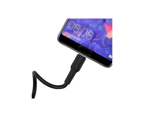 Дата кабель USB 2.0 AM to USB-C 1.0m 3A silicone BX30 black BOROFONE (6931474706928), изображение 3 Дата кабель USB 2.0 AM to USB-C 1.0m 3A silicone BX30 black BOROFONE (6931474706928), изображение 3