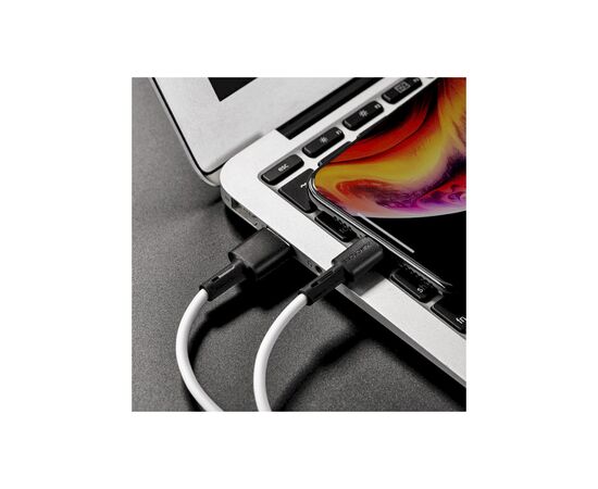 Дата кабель USB 2.0 AM to Lightning 1.0m 2.4A silicone BX31 white BOROFONE (6931474710369), зображення 5 Дата кабель USB 2.0 AM to Lightning 1.0m 2.4A silicone BX31 white BOROFONE (6931474710369), зображення 5
