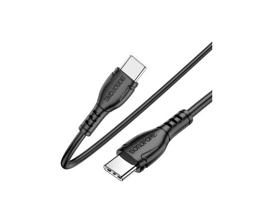 Дата кабель USB-C to USB-C 1.0m 60W Triumph BX51 black BOROFONE (6931474751669), изображение 4 Дата кабель USB-C to USB-C 1.0m 60W Triumph BX51 black BOROFONE (6931474751669), изображение 4