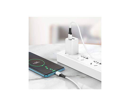 Дата кабель USB-C to USB-C 1.0m 3A 60W silicone BX79 white BOROFONE (6974443384819), изображение 4 Дата кабель USB-C to USB-C 1.0m 3A 60W silicone BX79 white BOROFONE (6974443384819), изображение 4