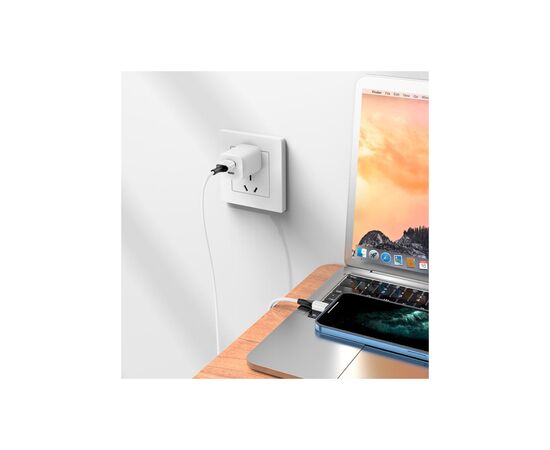 Дата кабель USB 2.0 AM to Lightning 1.0m 2.4A silicone BX79 white BOROFONE (6974443384758), изображение 4 Дата кабель USB 2.0 AM to Lightning 1.0m 2.4A silicone BX79 white BOROFONE (6974443384758), изображение 4