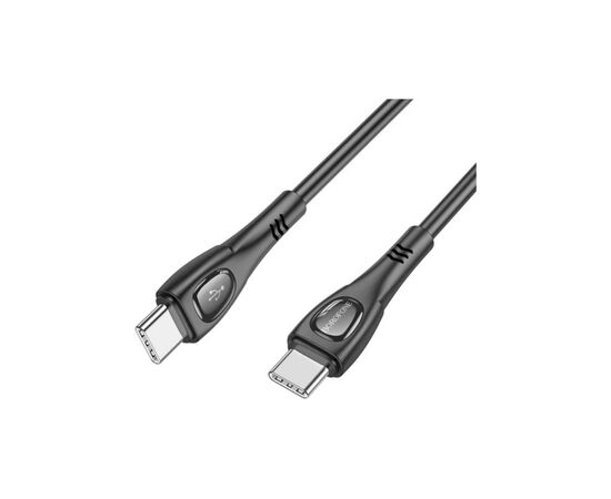 Дата кабель USB-C to USB-C 1.0m 60W Superior BX98 black BOROFONE (6941991104497), изображение 2 Дата кабель USB-C to USB-C 1.0m 60W Superior BX98 black BOROFONE (6941991104497), изображение 2