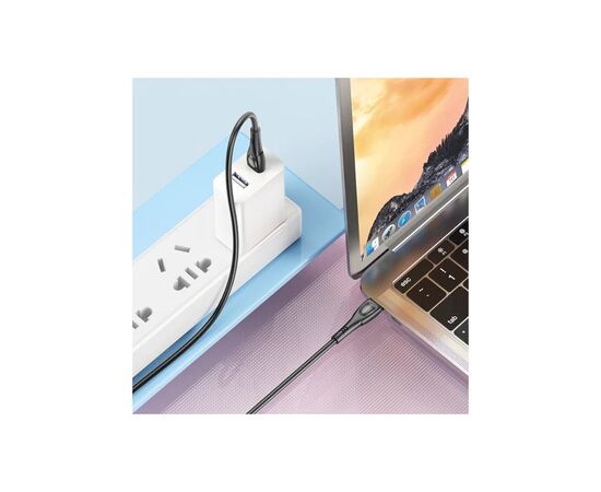 Дата кабель USB-C to USB-C 1.0m 60W Superior BX98 black BOROFONE (6941991104497), изображение 4 Дата кабель USB-C to USB-C 1.0m 60W Superior BX98 black BOROFONE (6941991104497), изображение 4