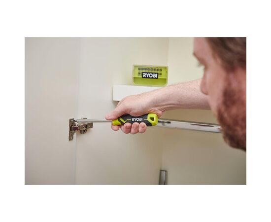 Отвертка Ryobi RHSDM1701, битодержатель 1/4", 100мм, 16 бит, SL, PH, PZ, Torx, кейс (5132006050), изображение 2