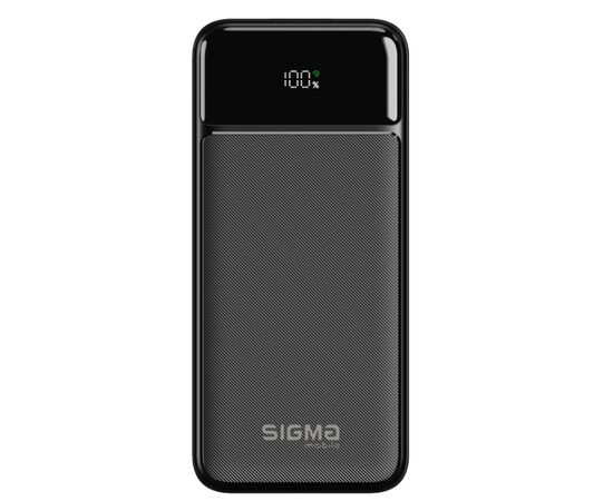Батарея универсальная Sigma X-power SI20A4QL 20000mAh, PD/20W, QC/22.5W, LED, cable 20w, black (4827798799710)