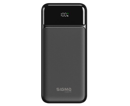Батарея універсальна Sigma X-power SI30A4QL 30000mAh, PD/20W, QC22.5W, LED, cable 20w, black (4827798787311)