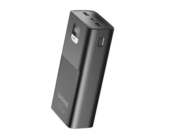 Батарея универсальная Sigma X-power SI30A6QLX 30000mAh, PD/65W, LED, cable 100w, black (4827798835111), изображение 5 Батарея универсальная Sigma X-power SI30A6QLX 30000mAh, PD/65W, LED, cable 100w, black (4827798835111), изображение 5