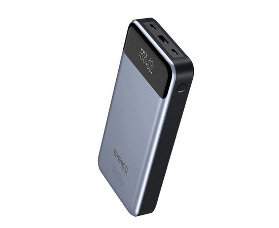 Батарея универсальная Sigma X-power SI30A7QLX 30000mAh, PD/130W, LED, cable 100w, silver (4827798479117), изображение 5 Батарея универсальная Sigma X-power SI30A7QLX 30000mAh, PD/130W, LED, cable 100w, silver (4827798479117), изображение 5
