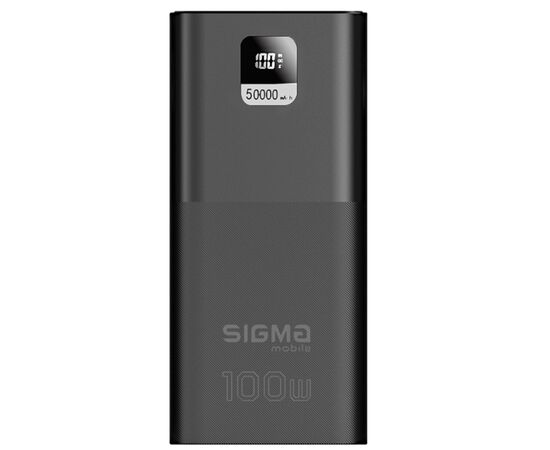 Батарея универсальная Sigma X-power SI50A6QLX 50000mAh, PD/100W, LED, cable 100w, black (4827798741313)