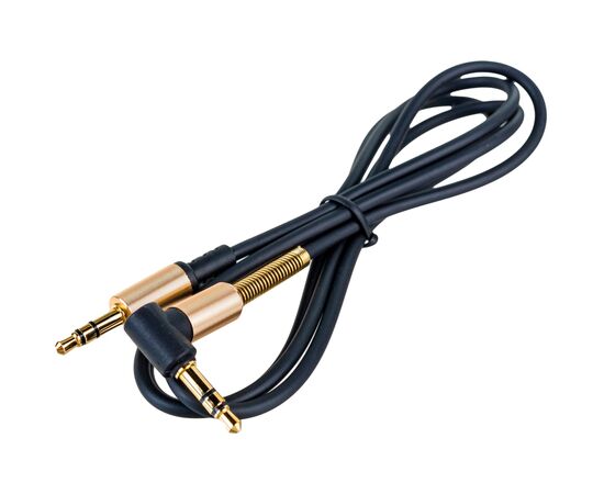 Кабель мультимедийный 3.5mm M to 3.5mm M 1.0m 90° corner Black HOCO (6957531025665), изображение 5 Кабель мультимедийный 3.5mm M to 3.5mm M 1.0m 90° corner Black HOCO (6957531025665), изображение 5