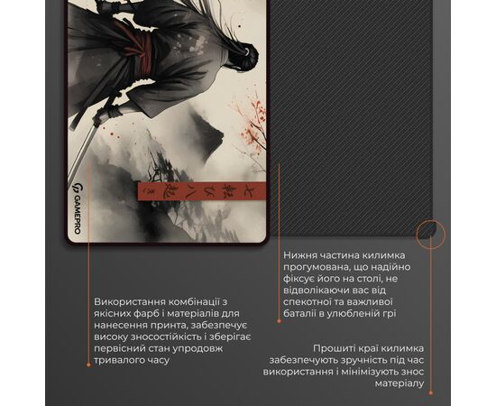 Коврик для мышки GamePro Speed/Control Gray (MP275GS), изображение 5 Коврик для мышки GamePro Speed/Control Gray (MP275GS), изображение 5
