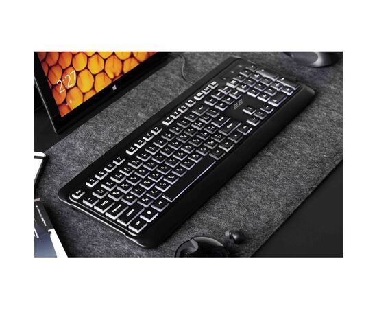 Клавиатура 2E 2E KS120 USB-A Black (2E-KS120UB_UA), изображение 4 Клавиатура 2E 2E KS120 USB-A Black (2E-KS120UB_UA), изображение 4
