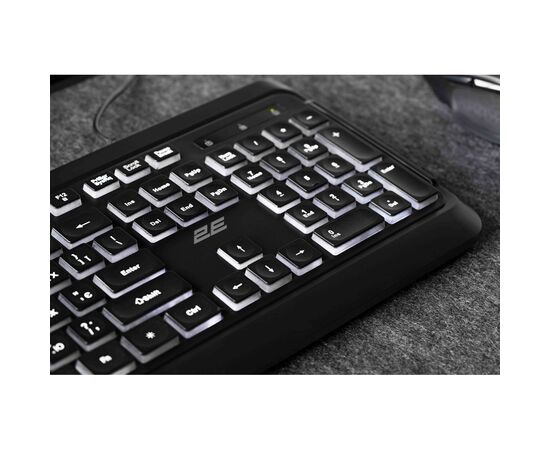 Клавиатура 2E 2E KS120 USB-A Black (2E-KS120UB_UA), изображение 6 Клавиатура 2E 2E KS120 USB-A Black (2E-KS120UB_UA), изображение 6