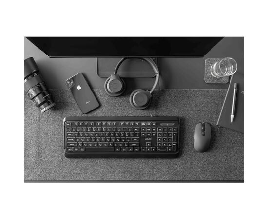 Клавиатура 2E 2E KS120 USB-A Black (2E-KS120UB_UA), изображение 8 Клавиатура 2E 2E KS120 USB-A Black (2E-KS120UB_UA), изображение 8