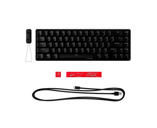 Клавиатура HyperX Alloy Origins 65 HX Red USB UA Black (4P5D6AA), изображение 6 Клавиатура HyperX Alloy Origins 65 HX Red USB UA Black (4P5D6AA), изображение 6