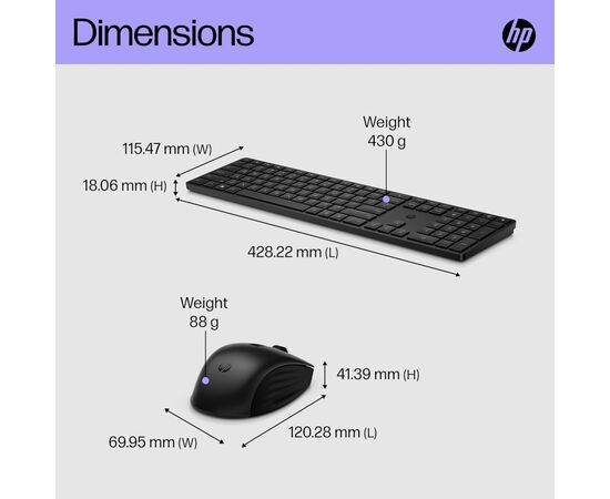 Комплект HP 650 Wireless UA Black (4R013AA), изображение 9 Комплект HP 650 Wireless UA Black (4R013AA), изображение 9