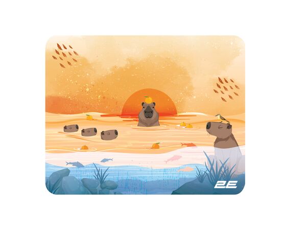 Коврик для мышки 2E Capybarra S Yellow (2E-PAD-S-CAPY-YELLOW)