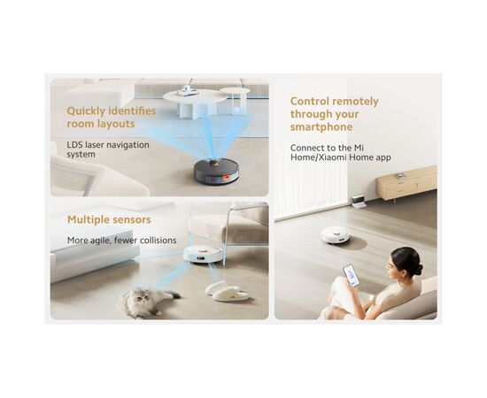 Пылесос Xiaomi Robot Vacuum S20 Black, изображение 6 Пылесос Xiaomi Robot Vacuum S20 Black, изображение 6