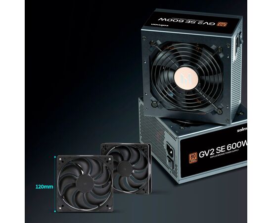Блок живлення Zalman 600W (ZM600-GV2SE), зображення 9 Блок живлення Zalman 600W (ZM600-GV2SE), зображення 9