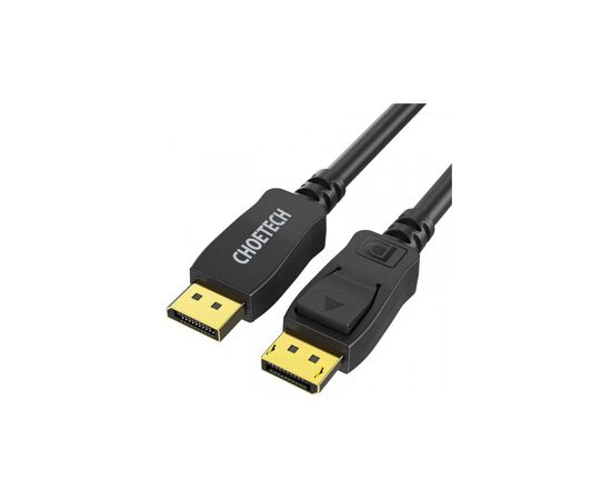 Кабель мультимедійний DisplayPort M to DisplayPort M 2.0m V1.4 8K60Hz Choetech (XDD01-V1-BK)
