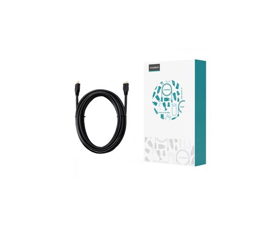 Кабель мультимедийный HDMI M to HDMI M 5.0m V2.1 8K 4K120Hz Choetech (XHH-TP21-BK), изображение 2 Кабель мультимедийный HDMI M to HDMI M 5.0m V2.1 8K 4K120Hz Choetech (XHH-TP21-BK), изображение 2