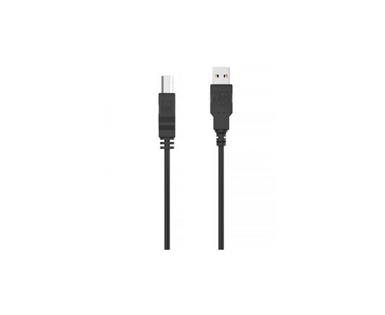 Кабель для принтера USB 2.0 AM/BM 3.0m black HP (DHC-PT100-3M), изображение 2 Кабель для принтера USB 2.0 AM/BM 3.0m black HP (DHC-PT100-3M), изображение 2