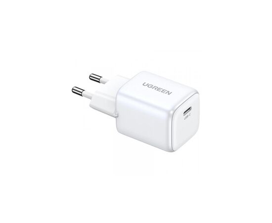 Зарядное устройство Ugreen CD319 Nexode Mini USB-C PD30W GaN White (15326), изображение 3 Зарядное устройство Ugreen CD319 Nexode Mini USB-C PD30W GaN White (15326), изображение 3