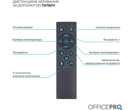 Настільна лампа OfficePro LED лампа на монітор SL210B (SL210B), зображення 11 Настільна лампа OfficePro LED лампа на монітор SL210B (SL210B), зображення 11