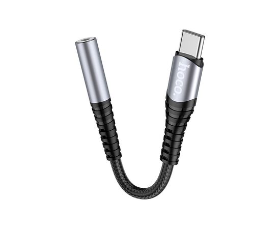 Адаптер USB-C M to 3.5mm F LS33 metal gray HOCO (6931474761163), изображение 4 Адаптер USB-C M to 3.5mm F LS33 metal gray HOCO (6931474761163), изображение 4