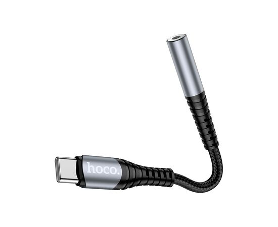 Адаптер USB-C M to 3.5mm F LS33 metal gray HOCO (6931474761163), изображение 5 Адаптер USB-C M to 3.5mm F LS33 metal gray HOCO (6931474761163), изображение 5