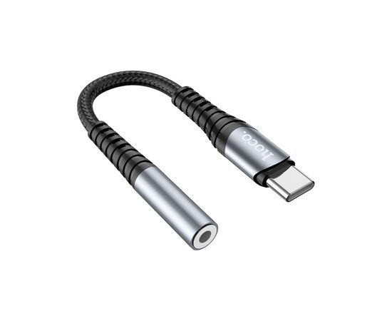 Адаптер USB-C M to 3.5mm F LS33 metal gray HOCO (6931474761163), изображение 6 Адаптер USB-C M to 3.5mm F LS33 metal gray HOCO (6931474761163), изображение 6