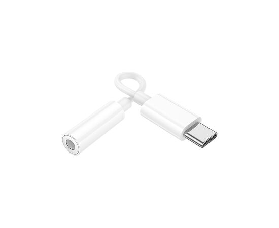 Адаптер USB-C M to 3.5mm F LS35 white HOCO (6931474790767), изображение 3 Адаптер USB-C M to 3.5mm F LS35 white HOCO (6931474790767), изображение 3