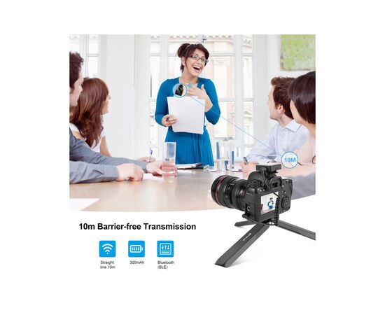 Мікрофон Puluz PULUZ 2 TX + 1 RX Wireless black (PU3154B), зображення 6 Мікрофон Puluz PULUZ 2 TX + 1 RX Wireless black (PU3154B), зображення 6