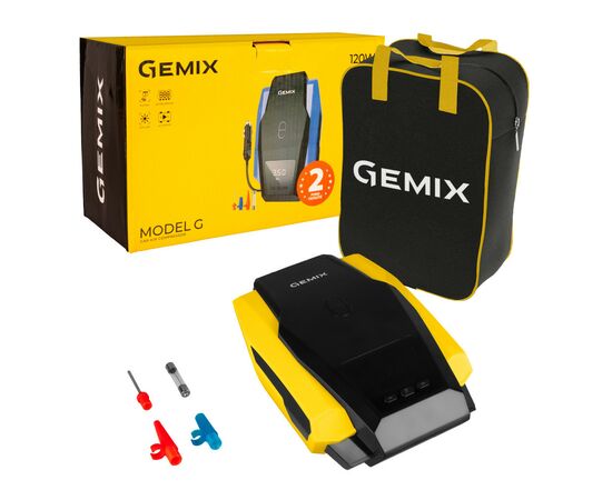 Автомобильный компрессор Gemix Model G black/yellow (10700093), изображение 2 Автомобильный компрессор Gemix Model G black/yellow (10700093), изображение 2