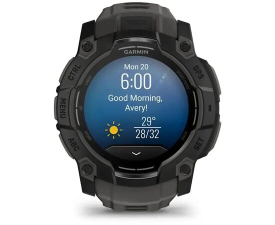 Смарт-часы Garmin Instinct 3, Tactical, AMOLED, 50mm, Black, GPS (010-03020-50), изображение 10 Смарт-часы Garmin Instinct 3, Tactical, AMOLED, 50mm, Black, GPS (010-03020-50), изображение 10
