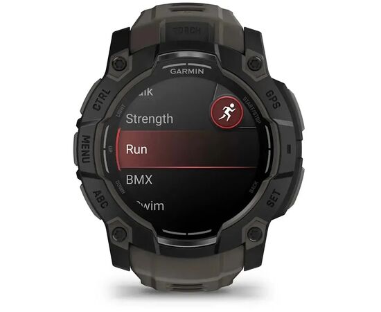 Смарт-часы Garmin Instinct 3, Tactical, AMOLED, 50mm, Black, GPS (010-03020-50), изображение 2 Смарт-часы Garmin Instinct 3, Tactical, AMOLED, 50mm, Black, GPS (010-03020-50), изображение 2