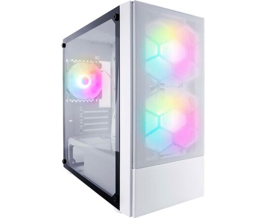 Корпус 1stPlayer X4-M-WH-2F1P-W-1F1-W
