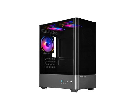 Корпус Prologix Lumi GM-01AB Glass Black